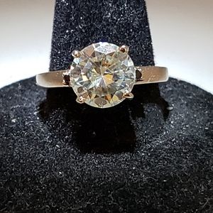 2.65ct ice/white moissanite sterling silver ring